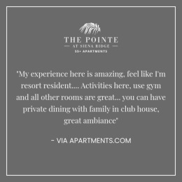 5-star resort or The Pointe at Siena Ridge? You decide. βββββ
#ThePointeAtSienaRidge #DavenportFL #Davenport #DavenportFlorida #DavenportApartments #ActiveAdultLiving #ActiveAdult #ActiveAdultApartments #55Plus #DavenportLiving #Review #ApartmentReview 5-star resort or The Pointe at Siena Ridge? You decide. βββββ
#ThePointeAtSienaRidge #DavenportFL #Davenport #DavenportFlorida #DavenportApartments #ActiveAdultLiving #ActiveAdult #ActiveAdultApartments #55Plus #DavenportLiving #Review #ApartmentReview